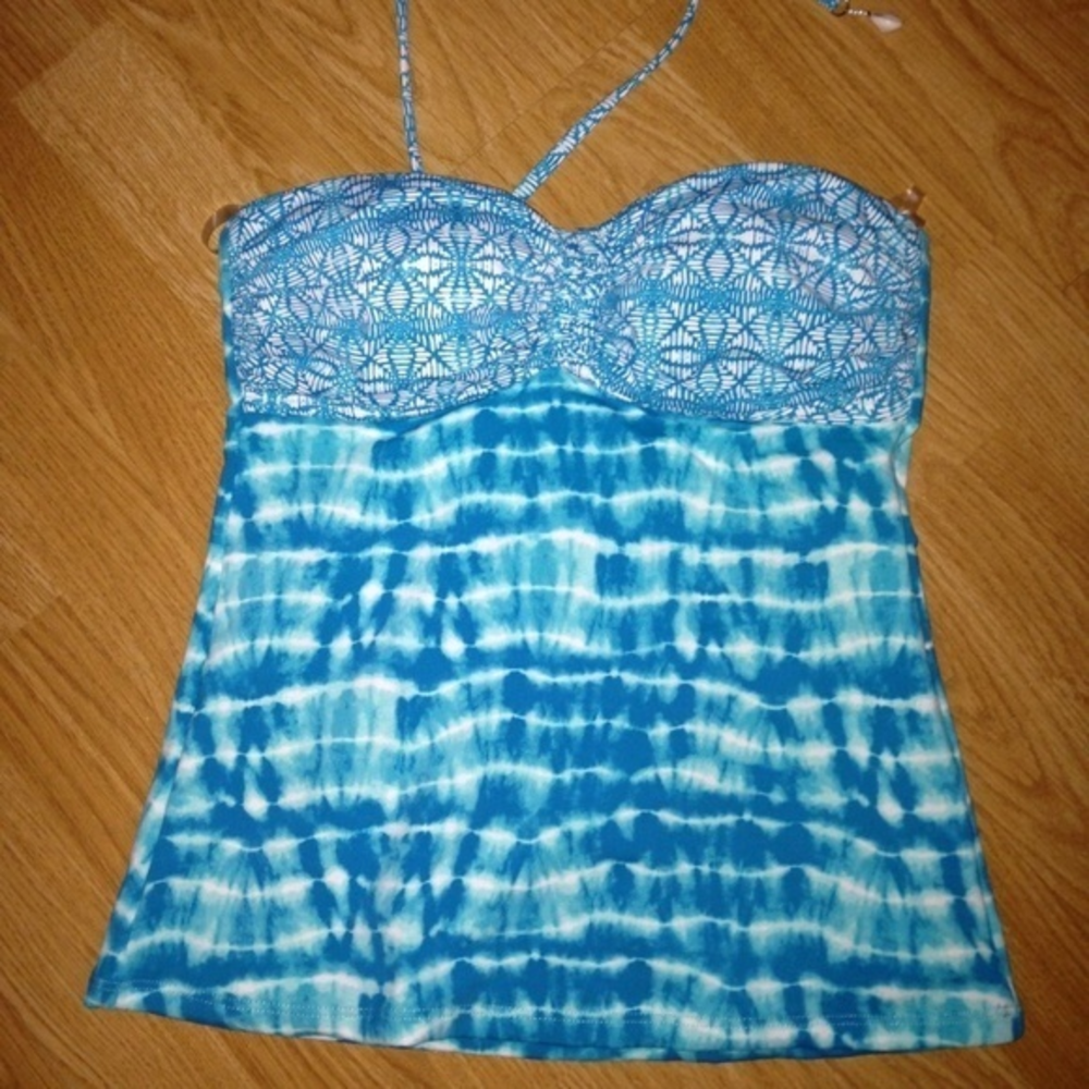 Bleu Rod Beattie Women’s Size‎ 4 Tankini Halter Top Tie Dye